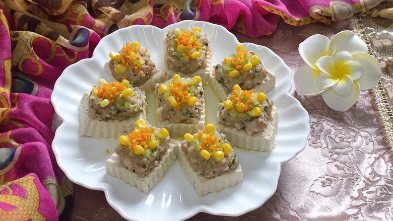 吃豆腐肉末蒸豆腐