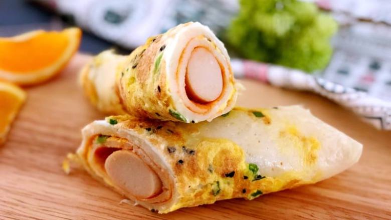 元气满满鸡蛋饼,活力的早晨从一份美好的早餐开始!