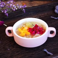 百变水果 三色水果银耳粥