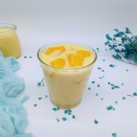 #冬喝暖饮夏吃冰#健康低卡-芒果酸奶昔