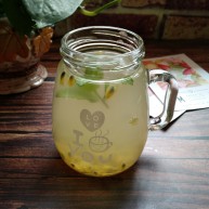 百香果薄荷蜂蜜水
