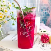 火龙果薄荷气泡水