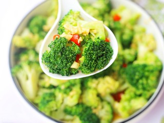 14、开胃爽口的凉拌西兰花,超棒。