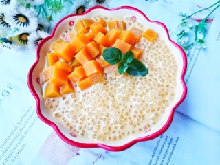 13、南瓜西米露,简单又好喝