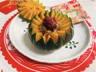 11、糯米南瓜盅,糯米南瓜盅成品图