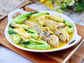 14、金汤黄花鱼,营养丰富，上桌就被秒光了，绝对的下饭菜，简直不要太好吃了。