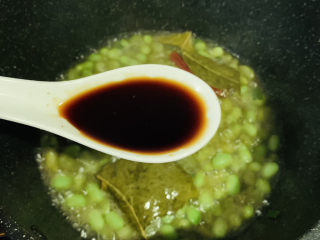 16、香辣毛豆,加酱油1勺；