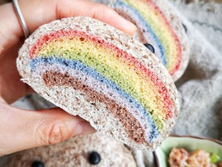 20、彩虹馒头,拨开乌云见彩虹哦(´-ω-`)！