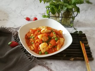 16、番茄鸡蓉烩豆腐,又一盘