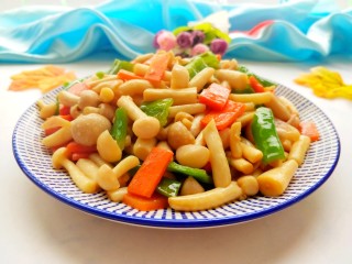 14、蚝油海鲜菇,味道鲜美，非常好吃！