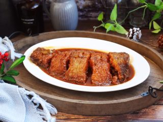 14、红烧鲽鱼段,成品图。