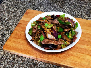 28、青椒炒猪肝,成品