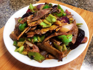 29、青椒炒猪肝,成品