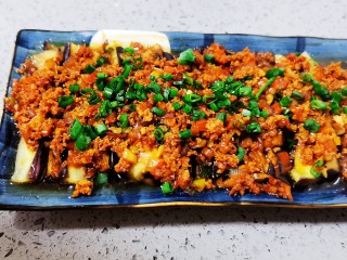 25、肉末蒸茄子,成品图