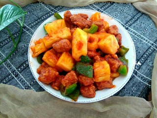 16、菠萝咕咾肉,成品图