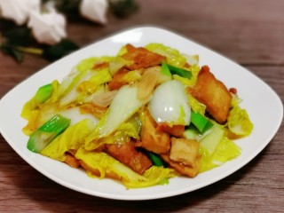 18、白菜炒豆腐,成品图