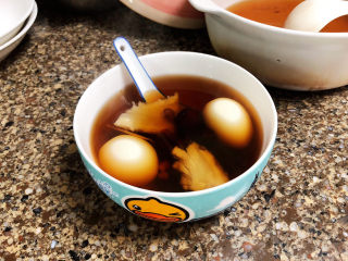 16、糖水鸡蛋➕四物煲红糖鸡蛋,成品