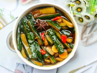 16、低脂零卡的秘制腌黄瓜,无敌好吃！
