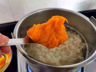 13、金汤娃娃菜,加入南瓜泥