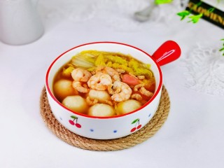 12、三鲜汤,盛出装盘，简单快手巨好吃。