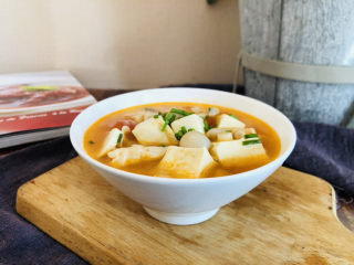 15、白玉菇豆腐汤,成品。