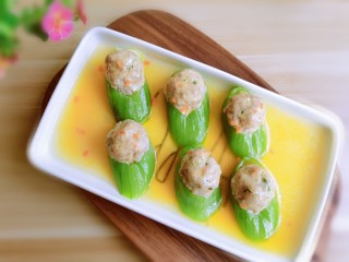 17、丝瓜酿肉,喜欢的试试吧！