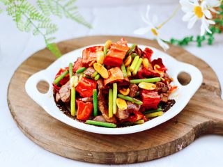 16、香脆椒爆蒜苔鸡肝,我要开动了。