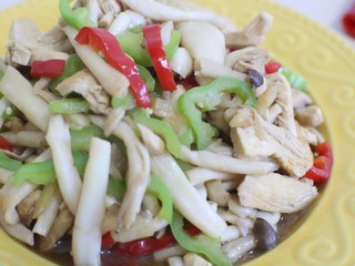 13、双菇鸡丝,完成