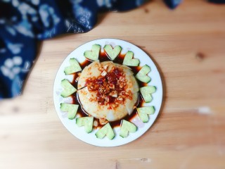 13、黄瓜拌皮冻,非常漂亮