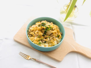 15、豆腐炒鸡蛋,成品图。