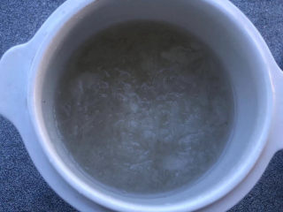 13、木瓜炖牛奶,炖锅里放刚没过燕窝的纯净水。