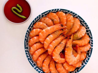 14、白灼大虾,白灼大虾鲜美无比~