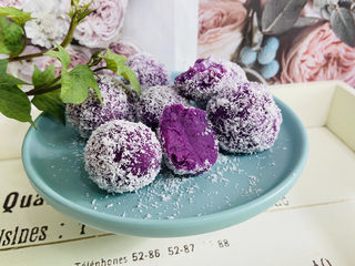 12、紫薯椰蓉球,成品图