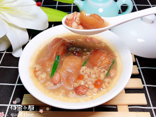 16、薏米猪蹄汤,喝一口，两个嘴唇会粘在一起，猪蹄的胶原足足滴！