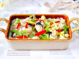 18、安康鱼清炖菜花,成品一