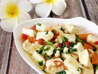 15、家常烧豆腐,装盘