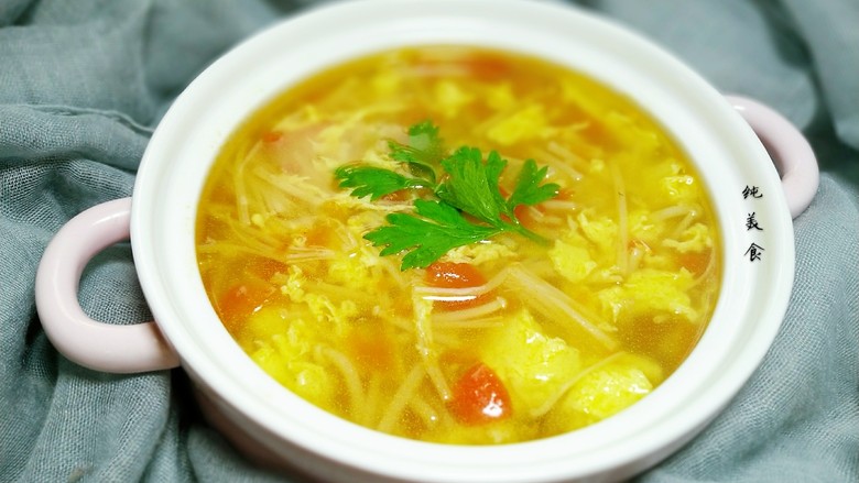 金针番茄蛋汤