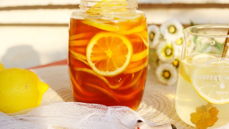 冬至美食柠檬蜂蜜水