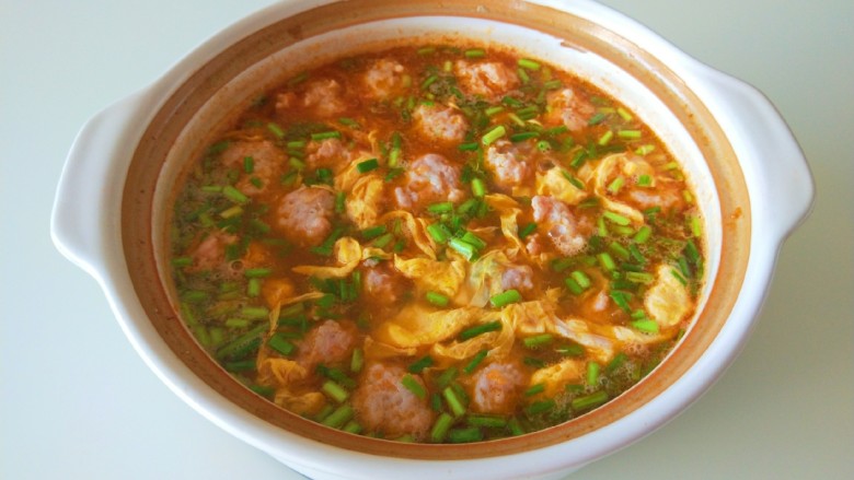 名厨私房菜番茄猪肉丸子