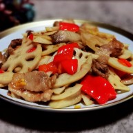 莲藕炒肉片