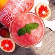 蜂蜜荔枝西柚汁