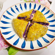 紫薯芝麻饼