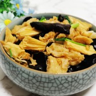 腐竹炒木耳