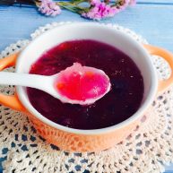 桃胶皂角米雪燕紫薯羹