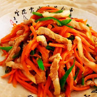 青椒炒胡萝卜