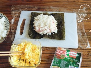 8、5分钟口袋饭团,之后在最上面再铺一点米饭