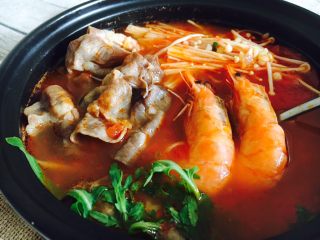 12、番茄金针菇肥牛,成品图