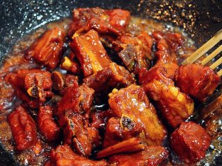 7、红烧排骨,改大火收汁