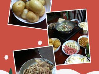 6、排骨火锅,所有材料准备齐全开涮啦