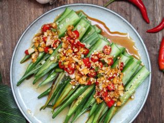 12、蒜香秋葵,成品